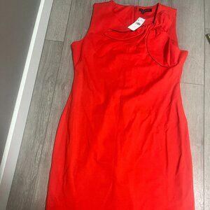 Banana Republic Red Midi Dress